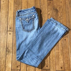 Miss Me boot cut light wash jeans